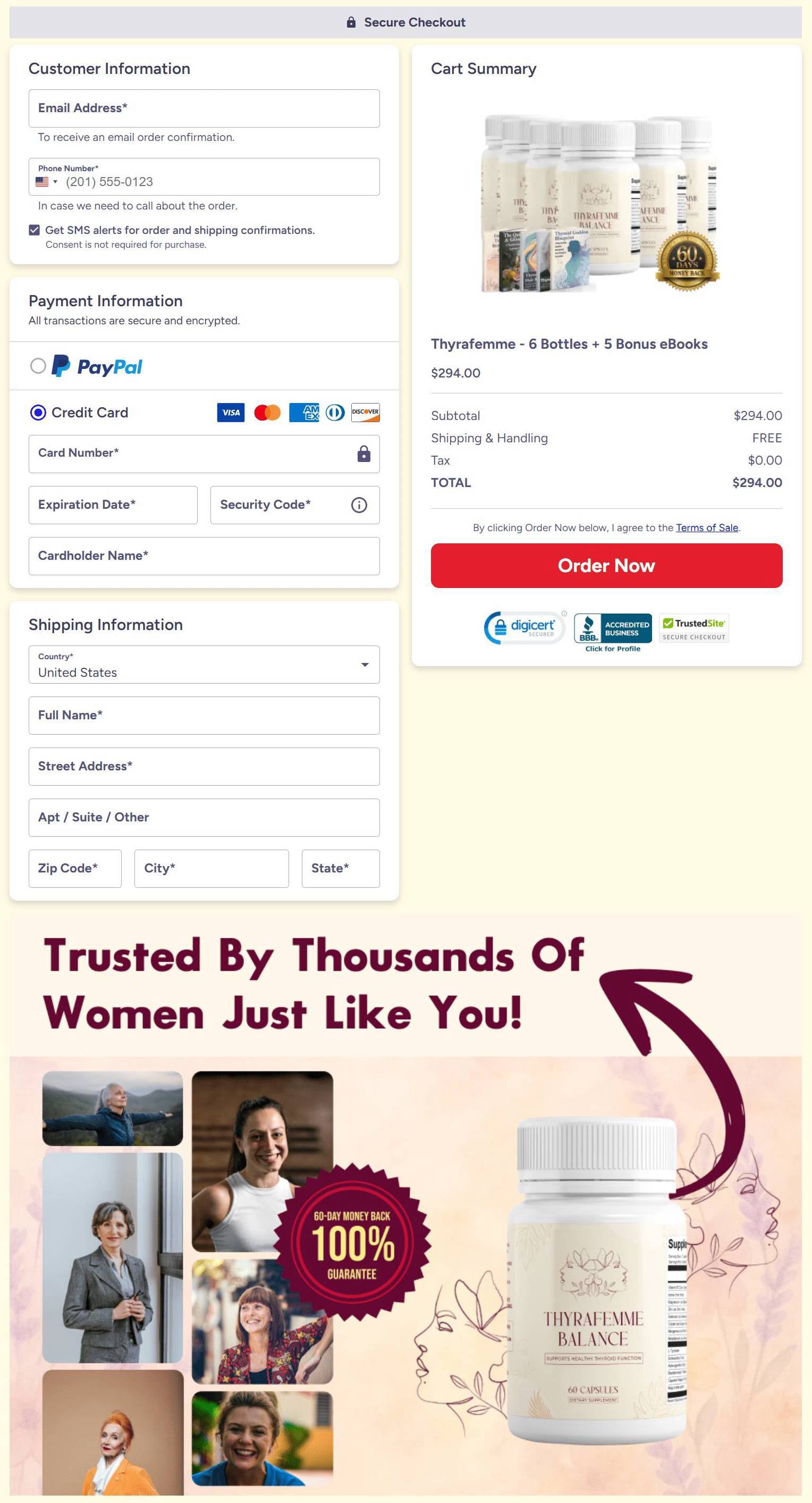  Thyrafemme Balance  Order